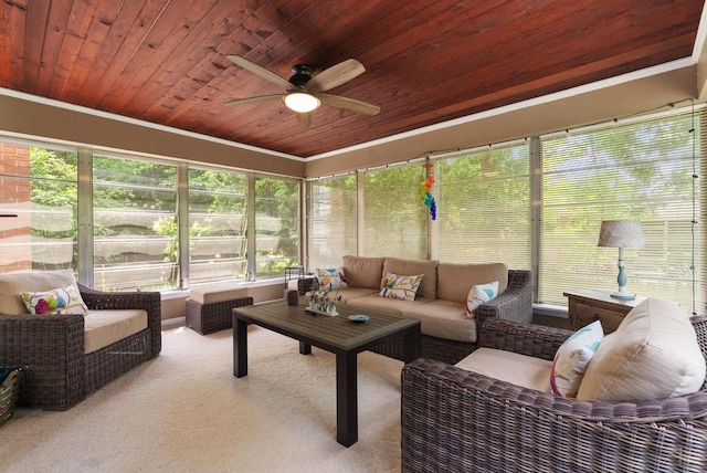 5026 Coney Weston Pl, Madison, WI 53711 - sunroom / solarium with outdoor lounge area and ceiling fan