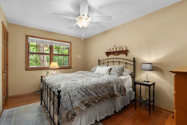 5026 Coney Weston Pl, Madison, WI 53711 - bedroom featuring wood finished floors and ceiling fan