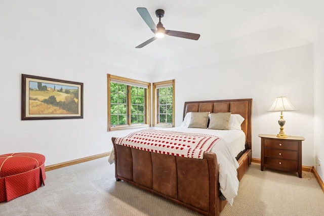 W332S9291 Red Brae Dr, Mukwonago, WI 53149 - bedroom with light colored carpet and ceiling fan