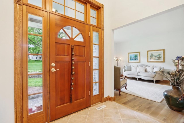 W332S9291 Red Brae Dr, Mukwonago, WI 53149 - foyer entrance featuring light wood finished floors