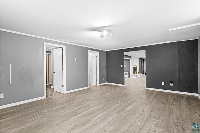6D Hayes Ct, Superior, WI 54880 - empty room with crown molding and light wood-style floors