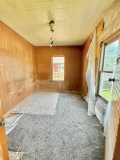 807 Charles St, La Crosse, WI 54603 - empty room featuring wooden walls