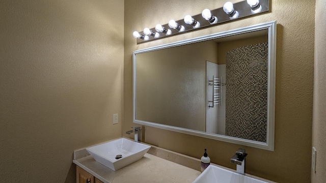 N100W17560 Whitetail Run, Germantown, WI 53022 - bathroom with vanity and a textured wall