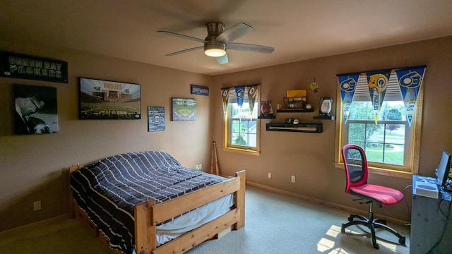 N100W17560 Whitetail Run, Germantown, WI 53022 - bedroom with carpet floors and a ceiling fan