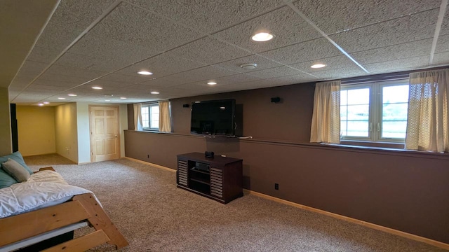 N100W17560 Whitetail Run, Germantown, WI 53022 - living area featuring carpet and recessed lighting