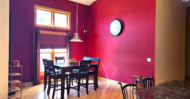 4830 Parkview Rd, Waterford, WI 53185 - dining space featuring wood finished floors and baseboards