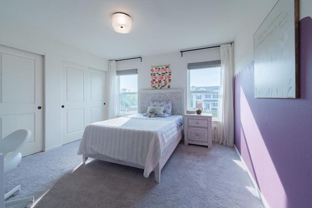 N56W24235 Torrey Pines Ln, Sussex, WI 53089 - bedroom featuring multiple windows, carpet floors, and a closet