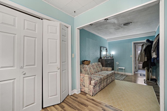 3416 S 66th St, Milwaukee, WI 53219 - living area with crown molding and wood finished floors