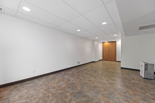 4410 N 107th St, Milwaukee, WI 53225 - empty room with a paneled ceiling and recessed lighting