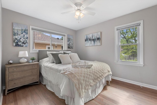 4410 N 107th St, Milwaukee, WI 53225 - bedroom featuring wood finished floors and a ceiling fan