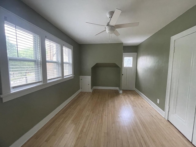 3402 N 51st Blvd, Milwaukee, WI 53216 - spare room with ceiling fan and light wood-style floors