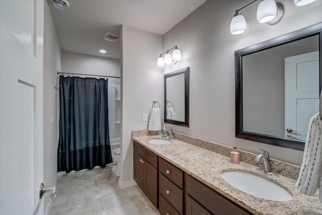 3007 Mourning Dove Dr, Cottage Grove, WI 53527 - full bath featuring double vanity and shower / bathtub combination with curtain