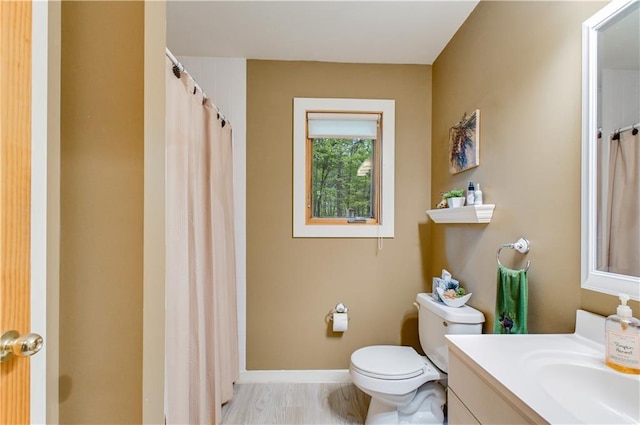 55530 George Lake Rd, Barnes, WI 54873 - bathroom with vanity and curtained shower