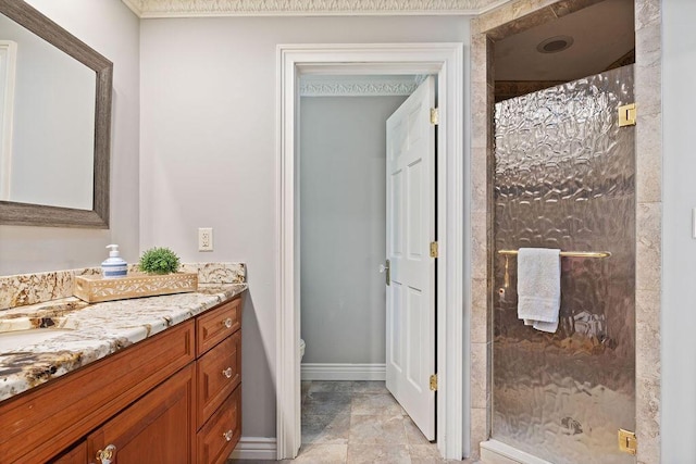 900 Hawks Holw, Delafield, WI 53018 - bathroom with vanity and a shower stall