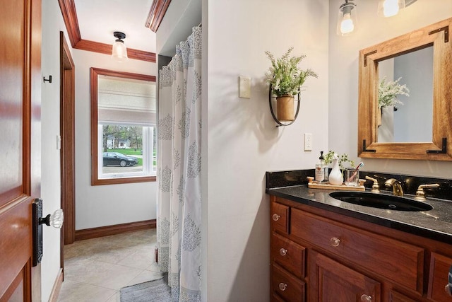 900 Hawks Holw, Delafield, WI 53018 - full bath with vanity and tile patterned flooring