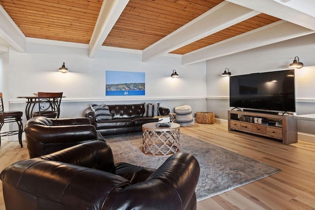 900 Hawks Holw, Delafield, WI 53018 - living room with a wooden ceiling with exposed beams and wood finished floors