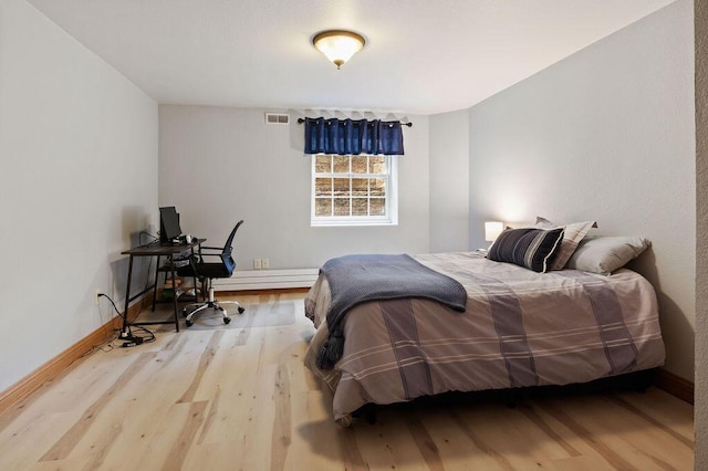 900 Hawks Holw, Delafield, WI 53018 - bedroom featuring wood finished floors and a baseboard radiator