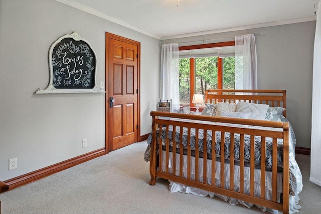 900 Hawks Holw, Delafield, WI 53018 - carpeted bedroom featuring crown molding and baseboards