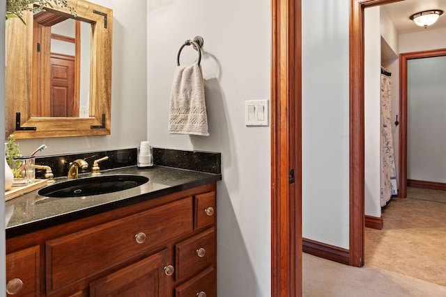 900 Hawks Holw, Delafield, WI 53018 - bathroom featuring vanity and baseboards