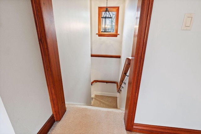 900 Hawks Holw, Delafield, WI 53018 - corridor with carpet and stairs