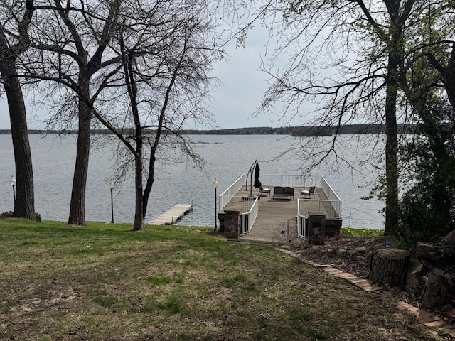 900 Hawks Holw, Delafield, WI 53018 - dock featuring a water view