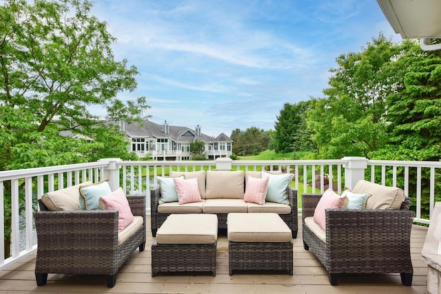 17185 Lake Rd Unit C, Brookfield, WI 53005 - wooden terrace featuring an outdoor hangout area