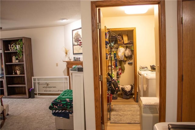 3155 Craig Rd Unit 3155, Eau Claire, WI 54701 - hallway featuring washer and clothes dryer