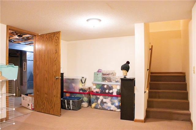 3215 Craig Rd Unit 3215, Eau Claire, WI 54701 - below grade area featuring stairway and carpet flooring