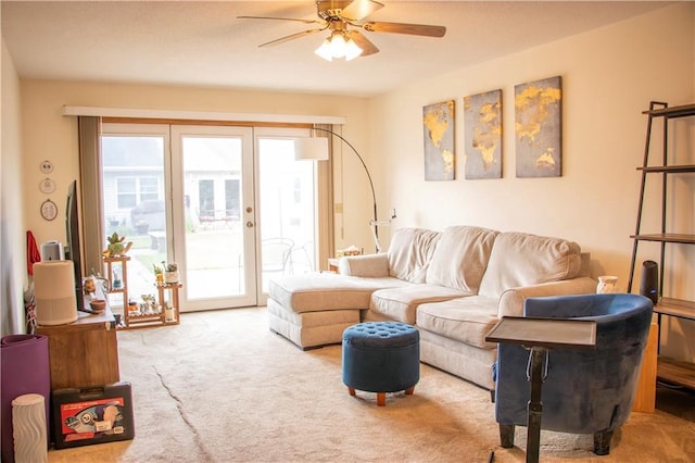 3215 Craig Rd Unit 3215, Eau Claire, WI 54701 - carpeted living area with a ceiling fan