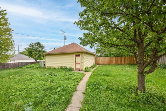 3786 S 35th St, Greenfield, WI 53221 - fenced backyard featuring an outdoor structure