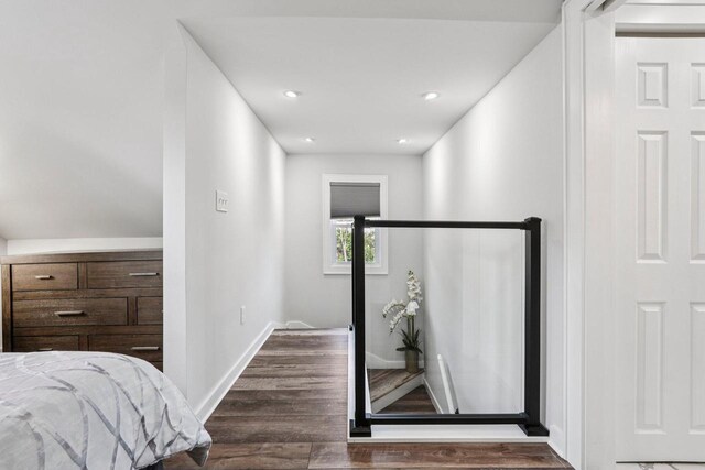 323 S 79th St, Milwaukee, WI 53214 - bedroom with dark wood finished floors and recessed lighting