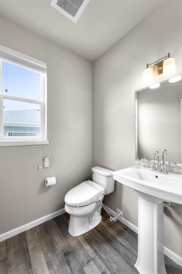 405 Blue Moon Dr, Verona, WI 53593 - half bath with toilet and wood finished floors