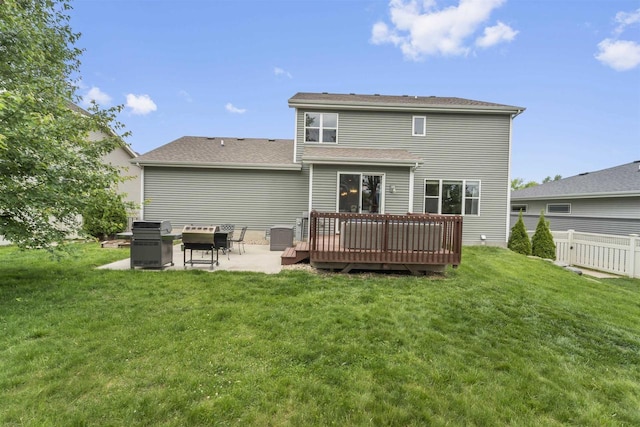 405 Blue Moon Dr, Verona, WI 53593 - rear view of property with a patio and a deck