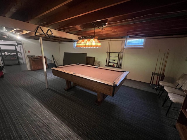 1011 19th Ave S, Wisconsin Rapids, WI 54495 - recreation room with carpet and billiards