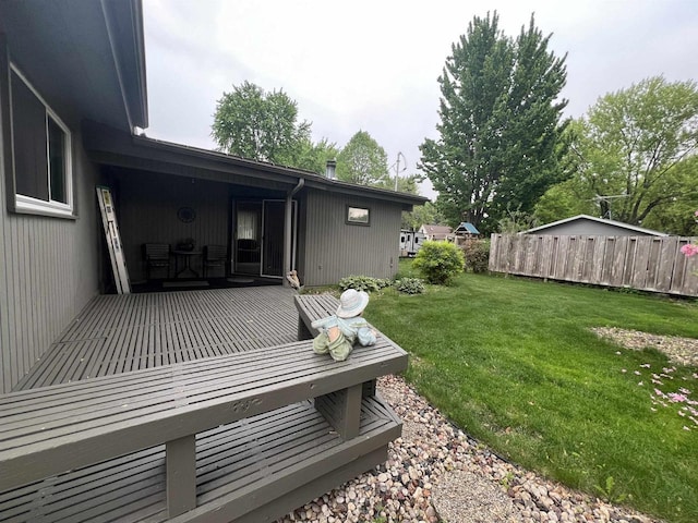 1011 19th Ave S, Wisconsin Rapids, WI 54495 - view of yard featuring a wooden deck