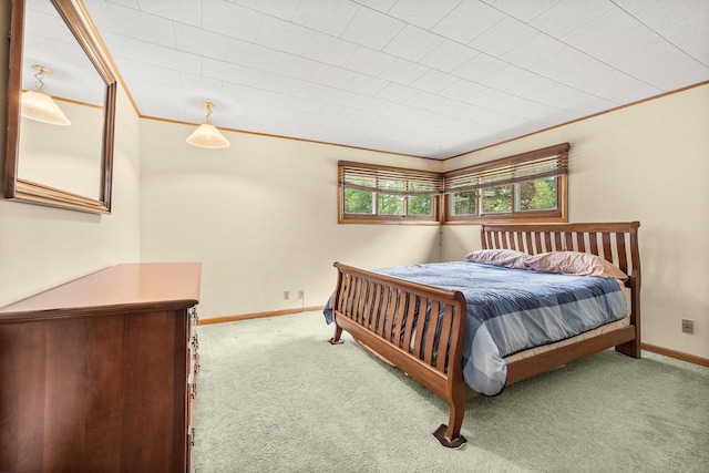 2908 Prais St, Stevens Point, WI 54481 - carpeted bedroom featuring baseboards and crown molding
