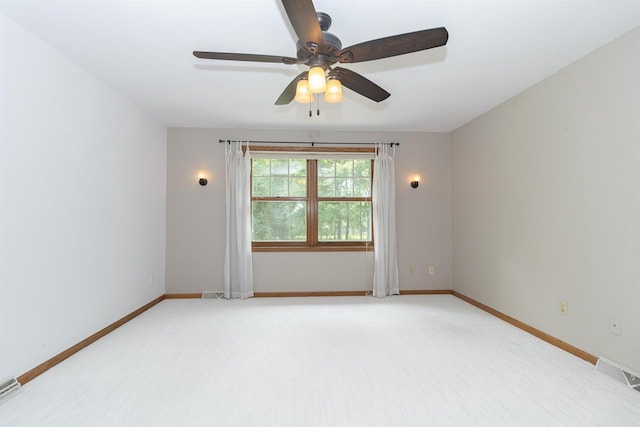 N2559 Pleasant View Ln, Waupaca, WI 54981 - empty room featuring ceiling fan and light carpet
