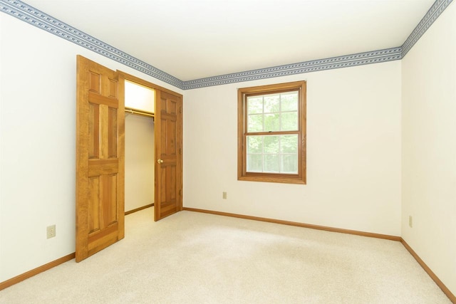 N2559 Pleasant View Ln, Waupaca, WI 54981 - unfurnished bedroom with light colored carpet and a closet
