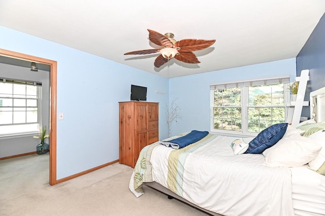 2147 E Broadway Unit A, Waukesha, WI 53186 - bedroom with carpet flooring and ceiling fan