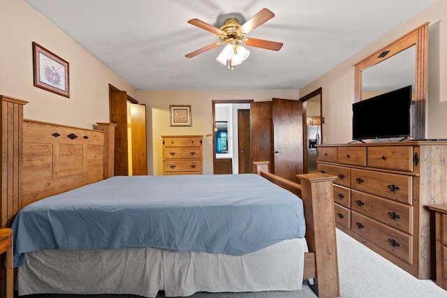 2409 Cedar Ridge Ct Unit D, Green Bay, WI 54313 - carpeted bedroom featuring a ceiling fan