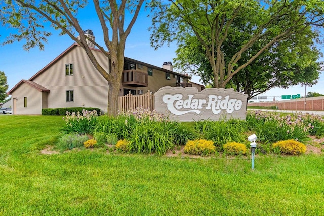 2409 Cedar Ridge Ct Unit D, Green Bay, WI 54313 - community / neighborhood sign with a lawn