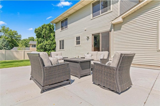 3203 Canterbury Cir, Saint Paul, MN 55125 - view of patio / terrace featuring an outdoor living space