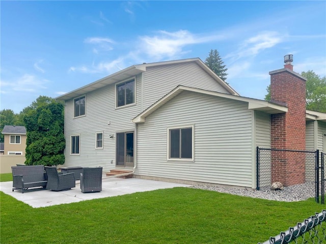 3203 Canterbury Cir, Saint Paul, MN 55125 - back of house featuring a patio, entry steps, and outdoor lounge area