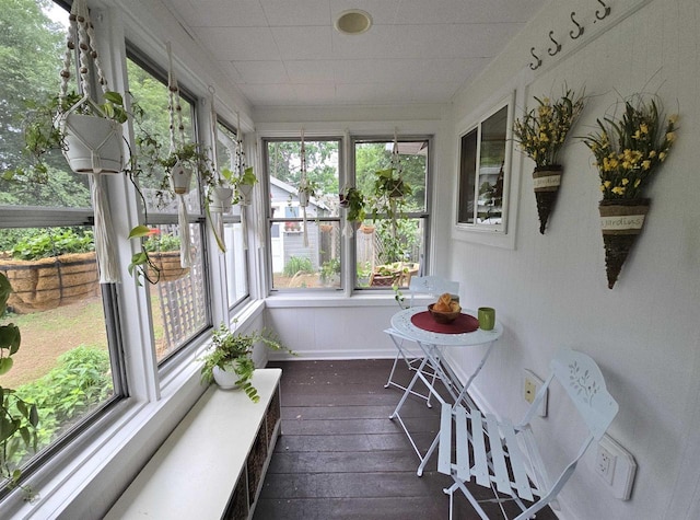 1716 Oak St, Stevens Point, WI 54481 - sunroom / solarium featuring hardwood / wood-style floors