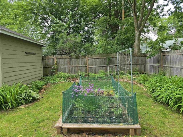 1716 Oak St, Stevens Point, WI 54481 - fenced backyard with a garden