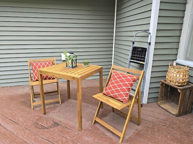 1716 Oak St, Stevens Point, WI 54481 - view of wooden terrace