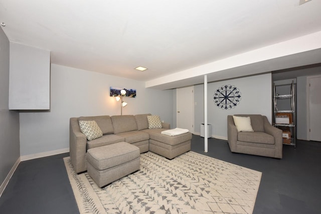 N68W15240 Prudence Dr, Menomonee Falls, WI 53051 - living room featuring baseboards