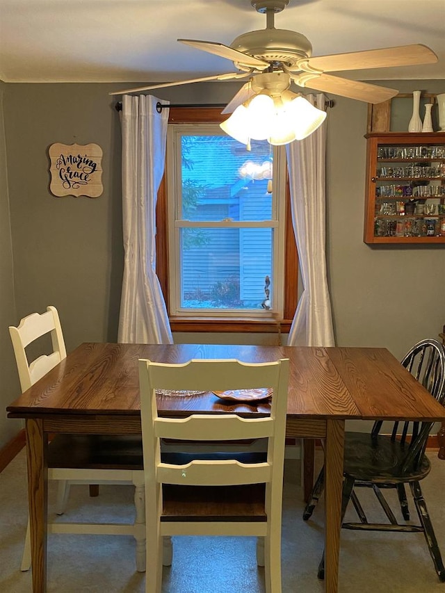 3151 Reddin Rd, Wisconsin Rapids, WI 54495 - dining space featuring a ceiling fan