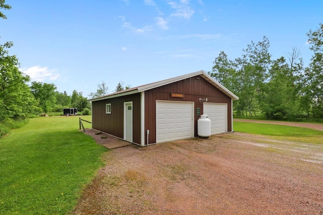 7454 State Highway 186, Arpin, WI 54410 - detached garage with driveway