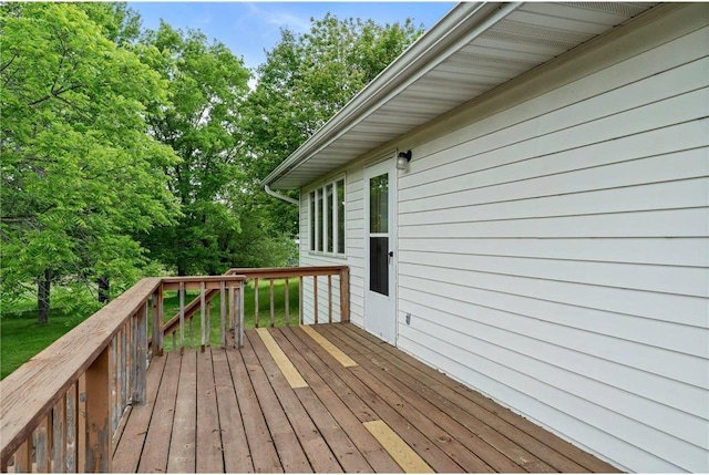 1231 135th St, Amery, WI 54005 - view of wooden deck
